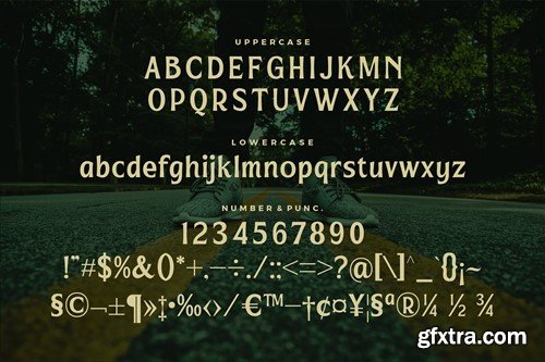 Huntrela A Modern Display Font XCSCXLF