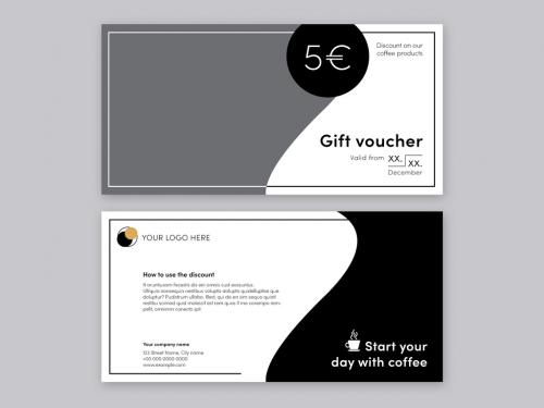 Coffee Gift Voucher Layout - 231016866