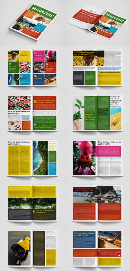 Colorful Magazine Layout - 231058905