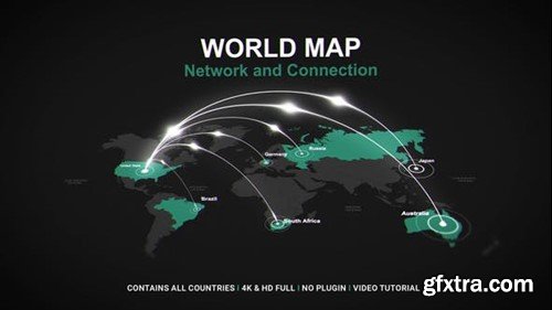 Videohive World Map - Network V2 49007566