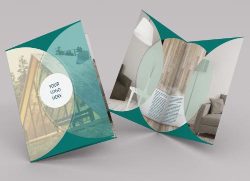 Brochure Layout with Circular Photo Elements - 231397532