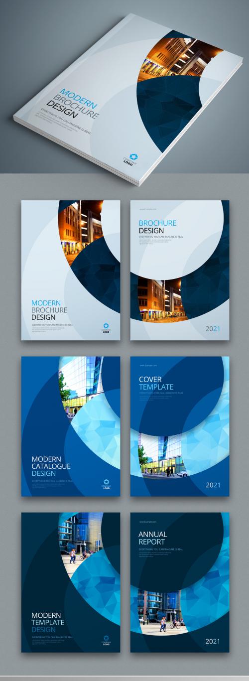 Business Report Cover Layouts with Circles - 231728829