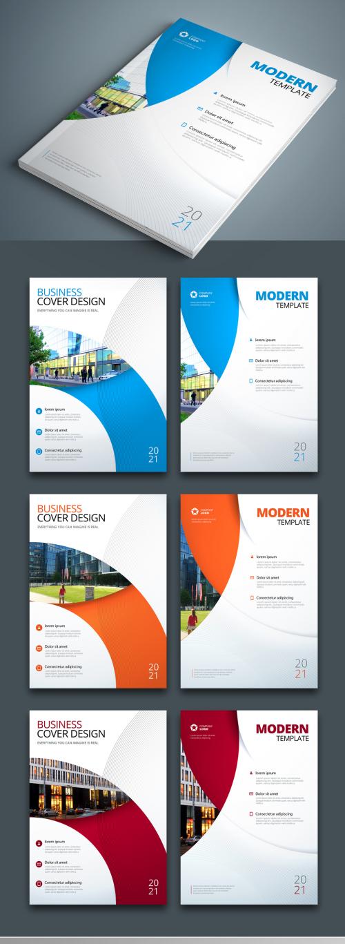 Business Report Cover Layouts with Circles - 231728831