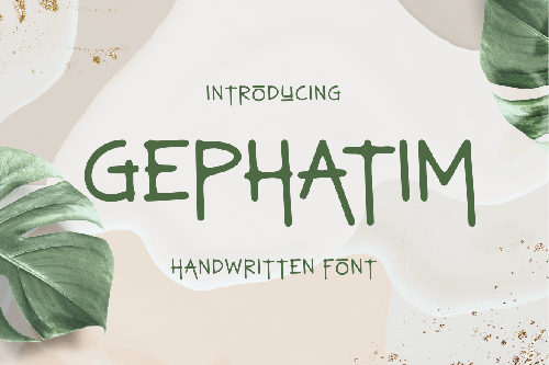 Gephatim Handwritten Font