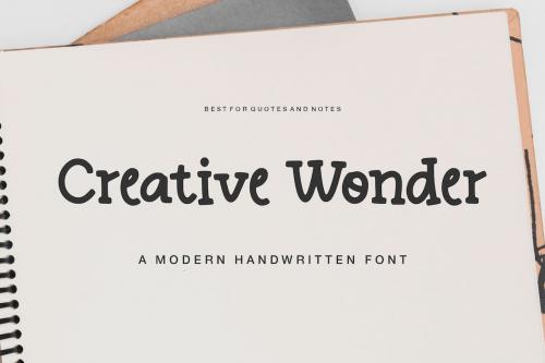 Creative Wonder Handwriting Font YH