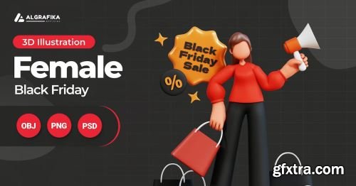 Black Friday Character Illustration Pack