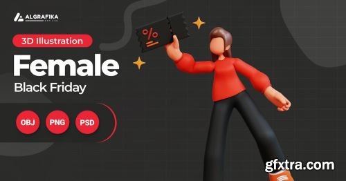 Black Friday Character Illustration Pack