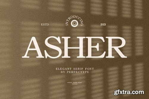 Asher Elegant Serif Font Typeface FSGLKNC