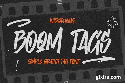 Boom Tags - Simple Graffiti Tag Font NX5X8WY