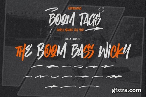 Boom Tags - Simple Graffiti Tag Font NX5X8WY