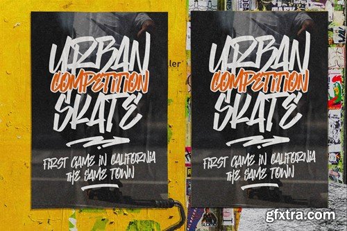 Boom Tags - Simple Graffiti Tag Font NX5X8WY