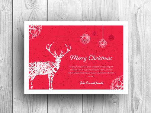 Christmas Card Layout - 231986764