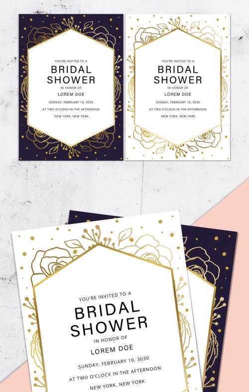 Bridal Shower Invitation Layout - 232329381