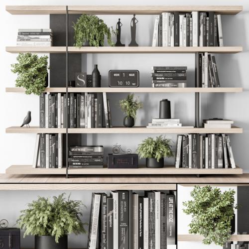 Wood and Metal Shelves Decorative - Rack Set 11