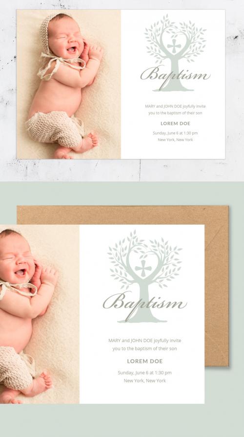 Baptism Invitation Layout  - 233218597