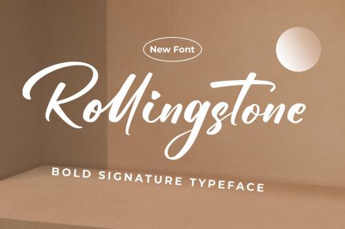 Rollingstone - Bold Signature Font