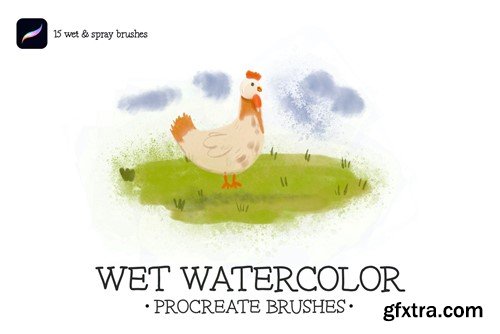 Wet Watercolor Brushes For Procreate 5S9BZSK