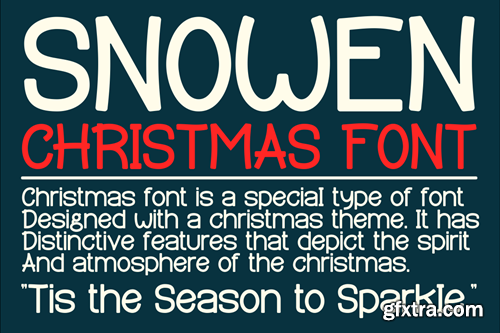 Snowen Christmas - Christmas Display Font KH5UJLV