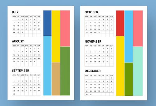 Colorful Calendar 2024