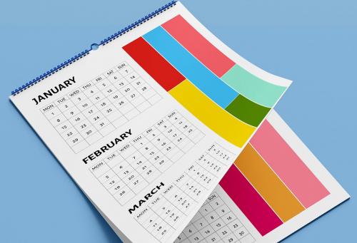 Colorful Calendar 2024