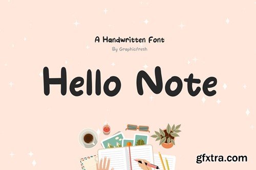 Hello Note - Handwritten Font RZW3339