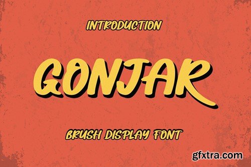 GONJAR - Brush Display Font PYUS8SZ