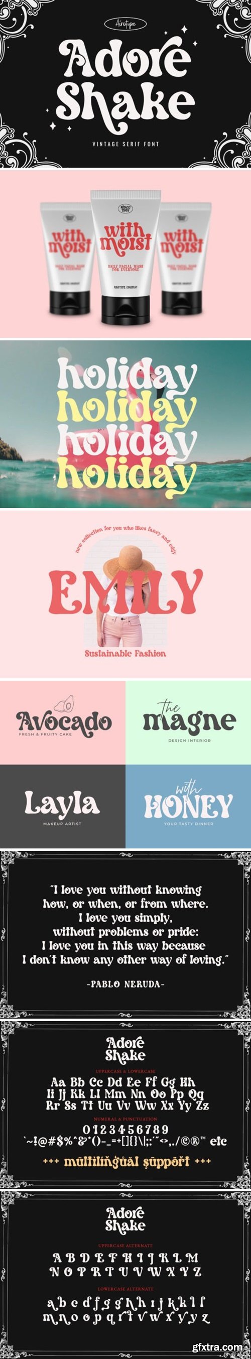 Adore Shake Font