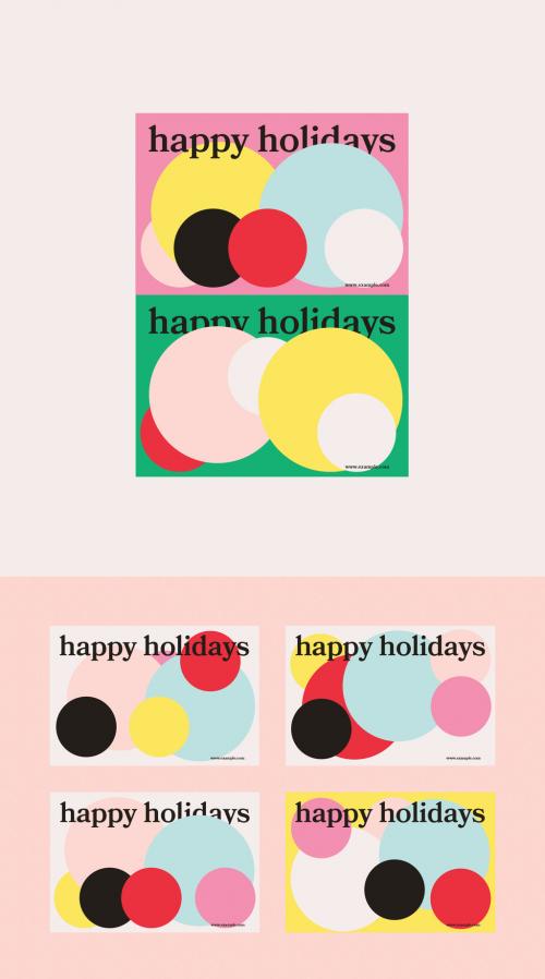 Abstract Holiday Postcard - 233807097