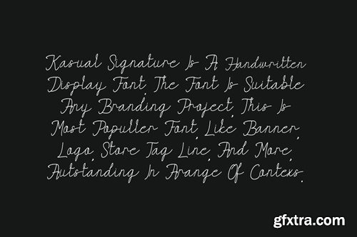 Kasual Signature - Cursive Font QWR59UM