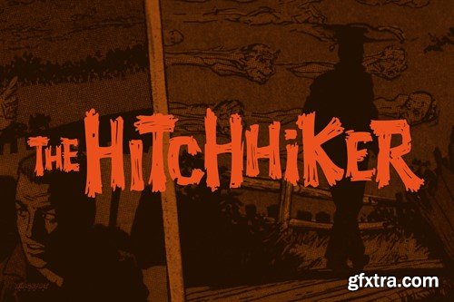 Hatchet Job - A Halloween Brush Font HHGNVSS