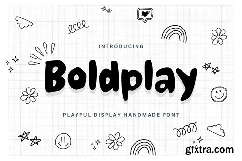 Boldplay - Playful Display Handmade Font JGHE4YM