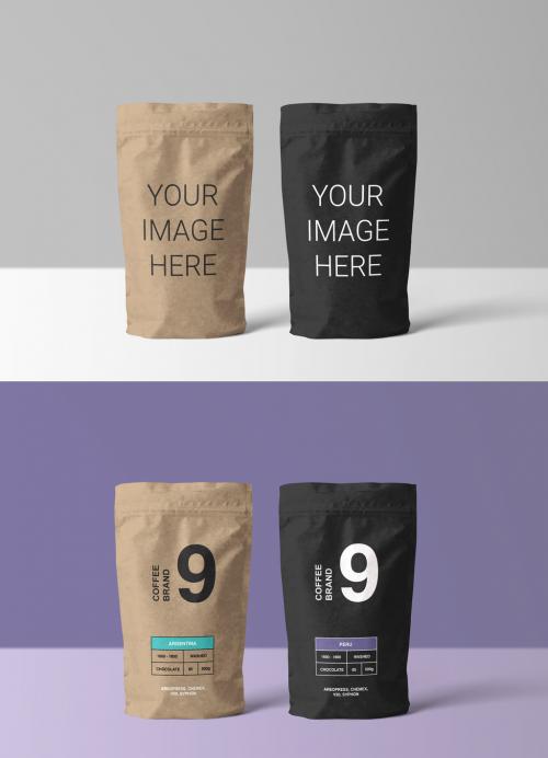 Paper Coffee Bags Mockup - 234375688