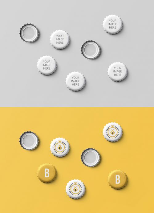 Beer Caps Mockup - 234375767