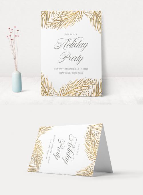 Holiday Party Invitation Layout - 234733546