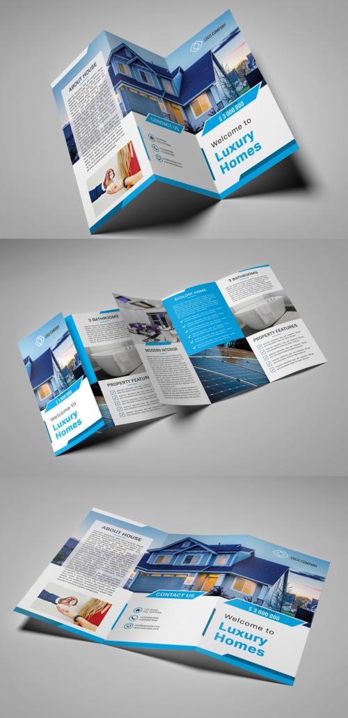 Real Estate Trifold Brochure Layout - 234758357