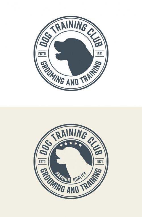 Dog Training Center Emblem Layout - 236169946