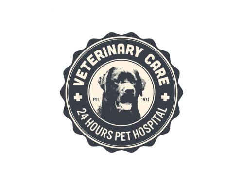 Veterinary Clinic Badge Layout - 236169963