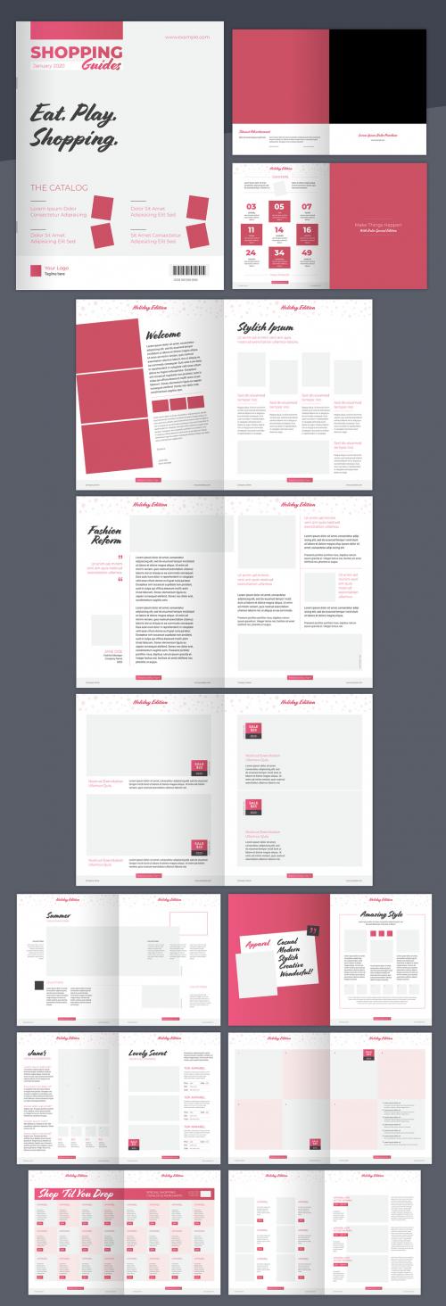 Pink Gradient Catalog Layout - 236500577