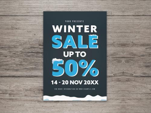 Winter Sale Flyer Layout - 237025695