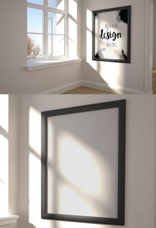 Large Frame and Sunny Window Mockup - 237076938