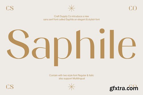 Saphile – Elegant Sans Serif 2U43PFL