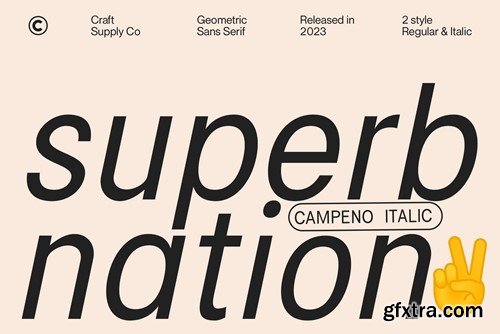 Campeno – Geometric Sans Serif 82PR2FP