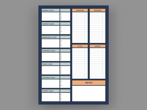 Weekly Planner Layout  - 237459139