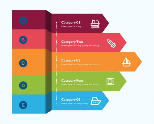 3D Arrow Infographic Layout - 237645677