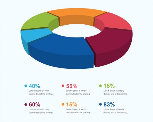 3D Pie Chart Infographic Layout - 237645711