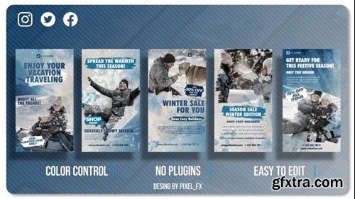 Videohive Winter Sale Instagram Stories 49156197