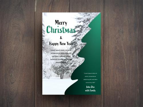 Illustrated Christmas Card Layout - 237760369