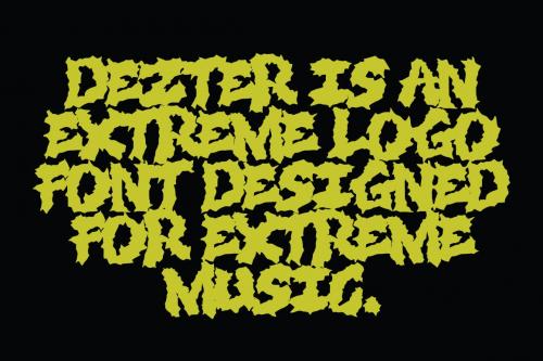 Dezter - Black Metal Font