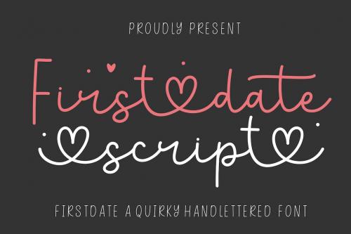 Firstdate Script - Lovely Script Font