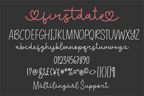 Firstdate Script - Lovely Script Font